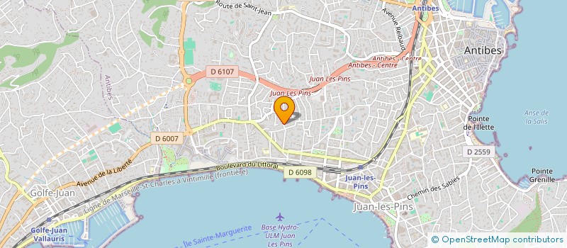 localisation de l'entreprise SOFREG à ANTIBES