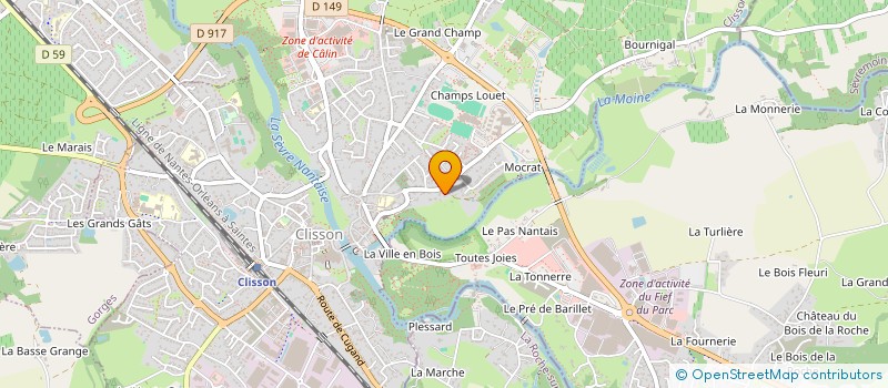 localisation de l'entreprise SOFRIBAUD à CLISSON