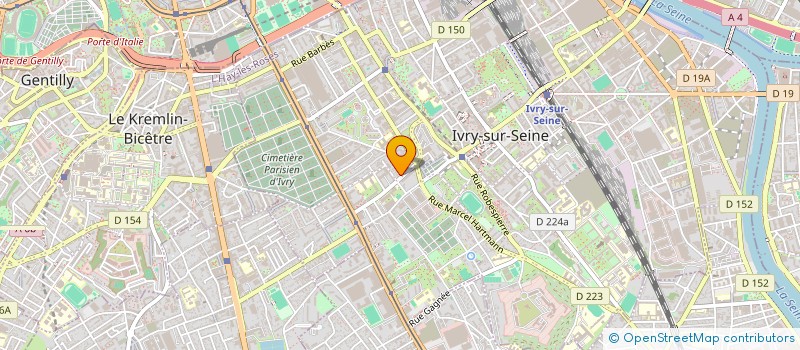 localisation de l'entreprise SOFRIM BATIMENT à IVRY-SUR-SEINE