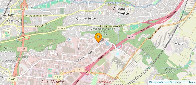 localisation de l'entreprise SOFRIMAT 5 à VILLEBON-SUR-YVETTE