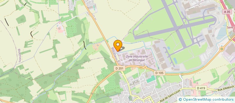 localisation de l'entreprise SOFRINGEST  HESINGUE