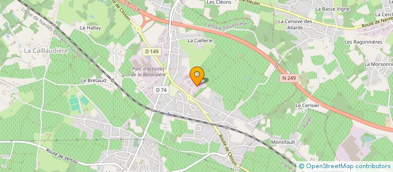 localisation de l'entreprise SOFROCLIM à LA HAIE-FOUASSIERE