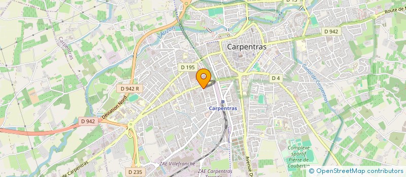 localisation de l'entreprise SOFRODIS à CARPENTRAS