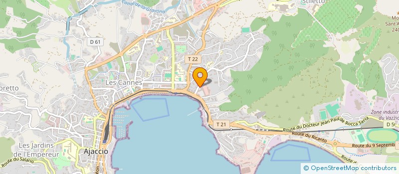 localisation de l'entreprise SOFRONICIA à AJACCIO