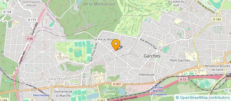 localisation de l'entreprise SOFS SERVICES à VAUCRESSON