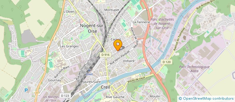 localisation de l'entreprise SOFSAHRINE-EVENT  NOGENT-SUR-OISE