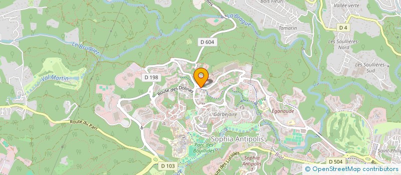 localisation de l'entreprise SOFT A LOUER à VALBONNE