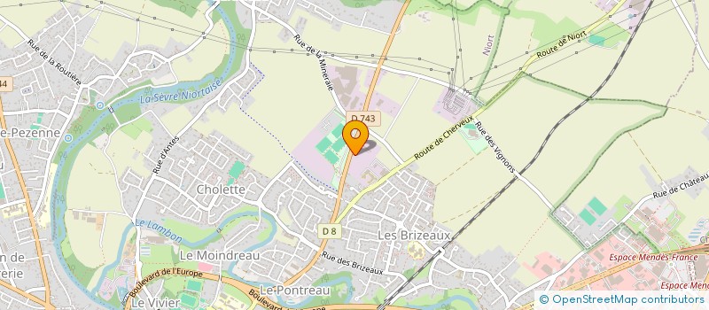 localisation de l'entreprise SOFT COLOR  NIORT