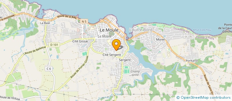 localisation de l'entreprise SOFT COMPOSITES SAS à LE MOULE