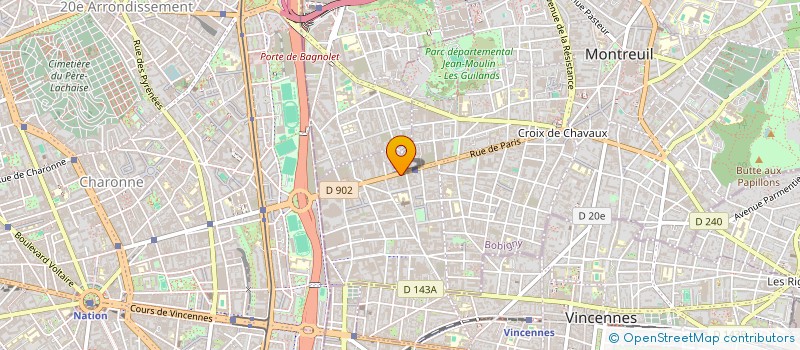 localisation de l'entreprise SOFT DRINK  MONTREUIL