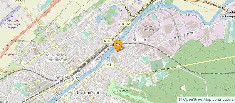 localisation de l'entreprise SOFT GUIDE DATA PROCESSING à COMPIEGNE