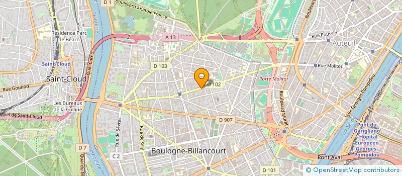 localisation de l'entreprise SOFT POWER SA à BOULOGNE-BILLANCOURT