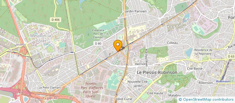 localisation de l'entreprise SOFT4YOU à CLAMART