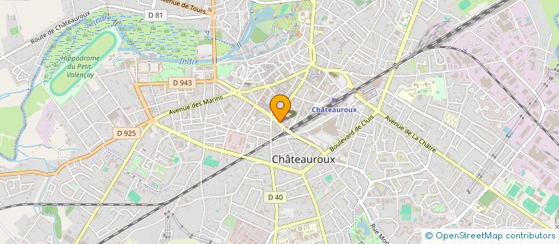 localisation de l'entreprise SOFTEL à CHATEAUROUX