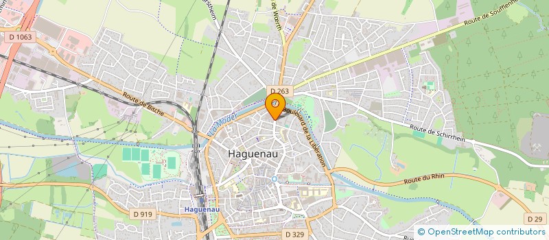 localisation de l'entreprise SOFTEL  HAGUENAU
