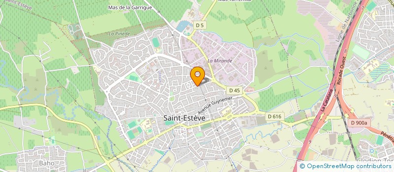 localisation de l'entreprise SOFTELYS GROUPE SAS  SAINT-ESTEVE