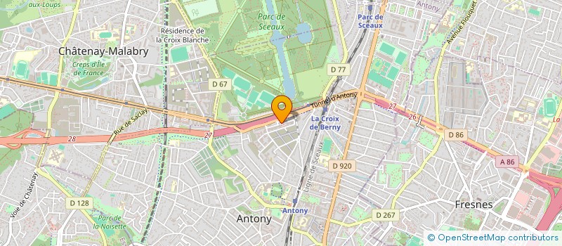 localisation de l'entreprise SOFTFLUENT DIGITAL à ANTONY