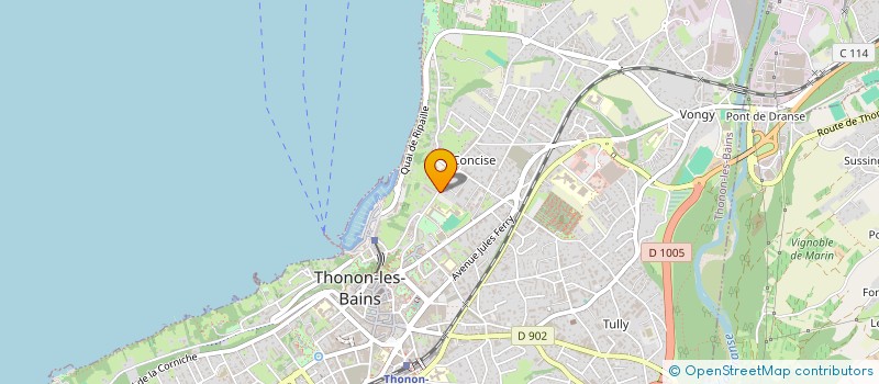 localisation de l'entreprise SOFTLINKCLOUD à THONON-LES-BAINS