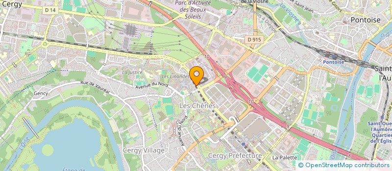 localisation de l'entreprise SOFTMATIC FRANCE  CERGY