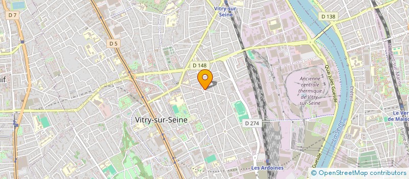 localisation de l'entreprise SOFTNETWORK à VITRY-SUR-SEINE