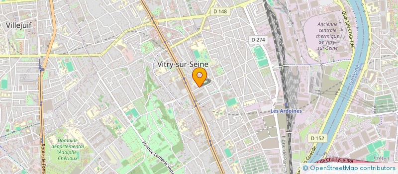 localisation de l'entreprise SOFTRON à VITRY-SUR-SEINE