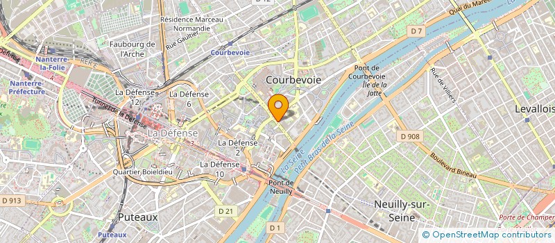 localisation de l'entreprise SOFTWARE TECHNOLOGIES INTERNATIONAL à COURBEVOIE