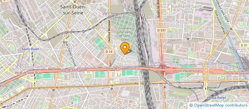 localisation de l'entreprise SOFTWAREONE FRANCE SAS à SAINT-OUEN-SUR-SEINE