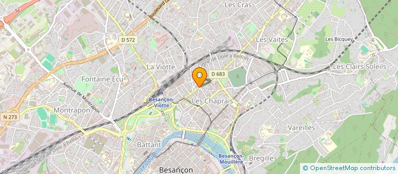 localisation de l'entreprise SOFTY GYM à BESANCON