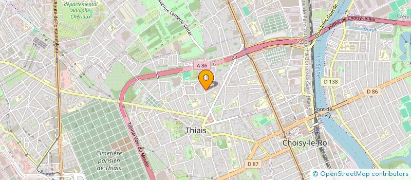 localisation de l'entreprise SOG à THIAIS