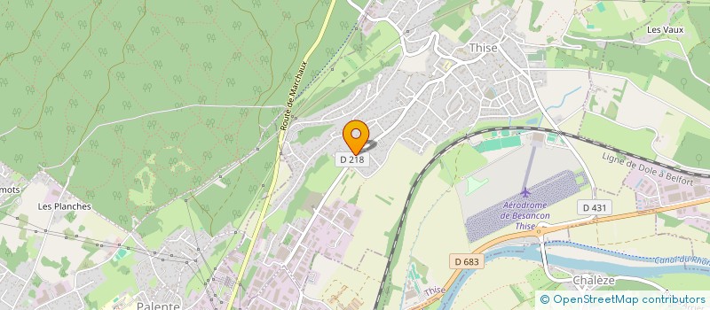 localisation de l'entreprise SOGA à THISE