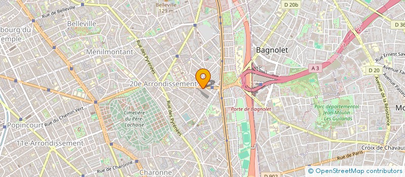 localisation de l'entreprise SOGA BELGRAND SARL à PARIS