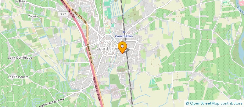 localisation de l'entreprise SOGACINE  COURTHEZON