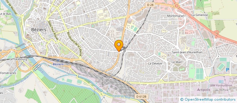 localisation de l'entreprise SOGAL SOC GENE ALIMENTAIRE à BEZIERS