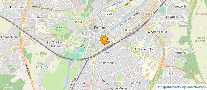 localisation de l'entreprise SOGALAME à DREUX