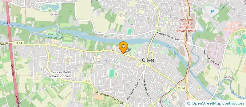 localisation de l'entreprise SOGAM à OLIVET