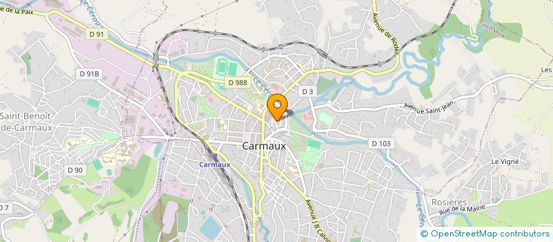 localisation de l'entreprise SOGARDA à CARMAUX
