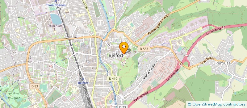 localisation de l'entreprise SOGAREST à BELFORT