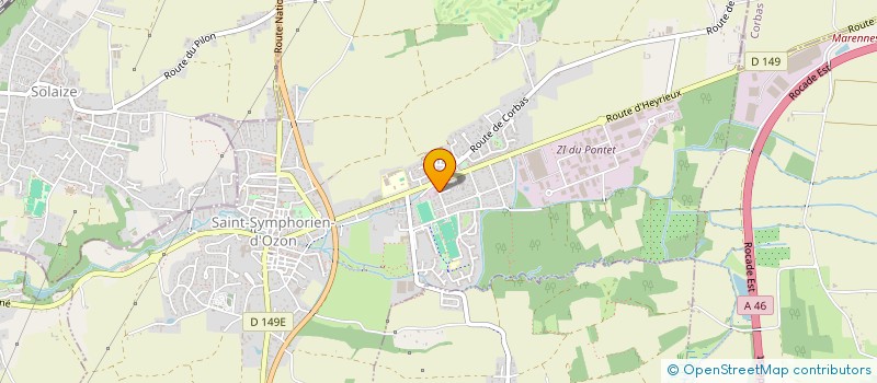 localisation de l'entreprise SOGAROZON  SAINT-SYMPHORIEN-D'OZON