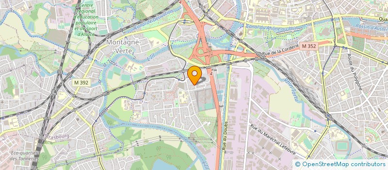 localisation de l'entreprise SOGASTONE FINANCES à STRASBOURG