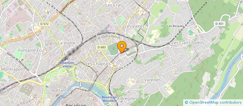 localisation de l'entreprise SOGATECH à BESANCON