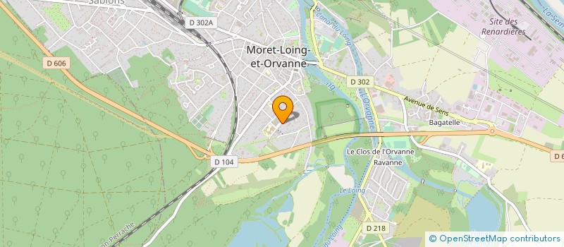 localisation de l'entreprise SOGATHERM  MORET-LOING-ET-ORVANNE