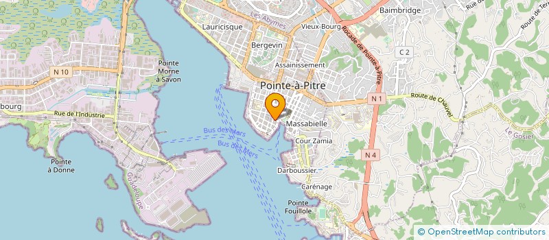 localisation de l'entreprise SOGATO à POINTE-A-PITRE