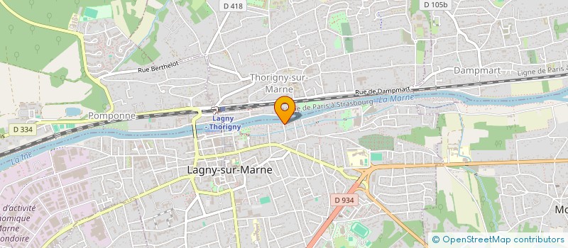localisation de l'entreprise SOGEA à LAGNY-SUR-MARNE