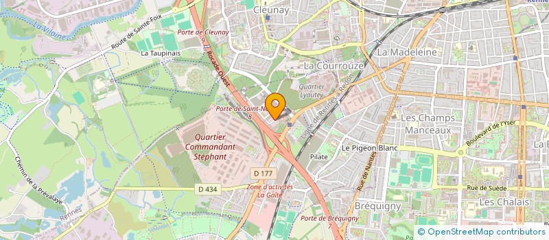 localisation de l'entreprise SOGEA BRETAGNE B T P à RENNES