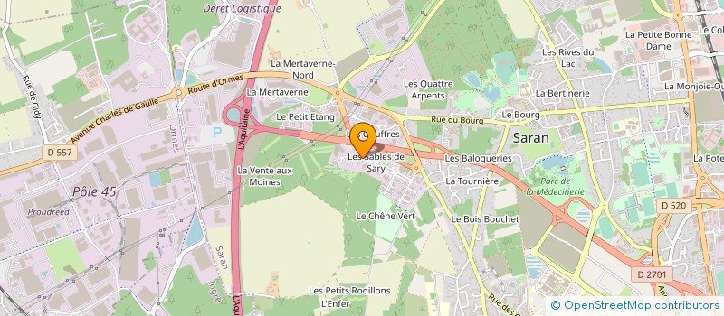 localisation de l'entreprise SOGEA CENTRE à SARAN
