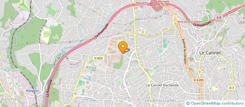 localisation de l'entreprise SOGEA COTE D'AZUR à LE CANNET