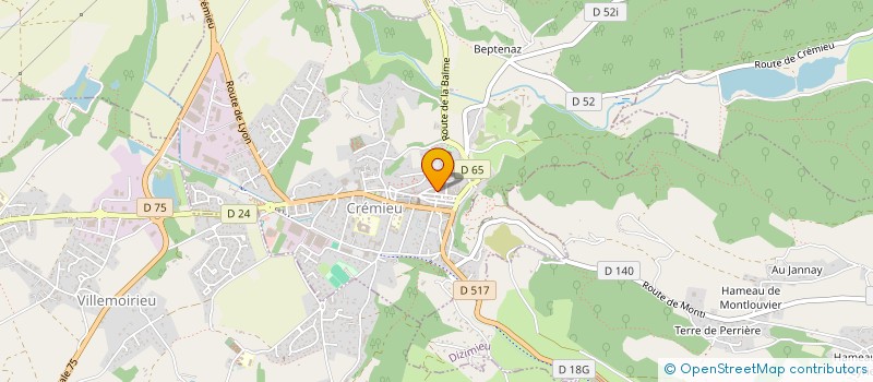 localisation de l'entreprise SOGEAV  CREMIEU