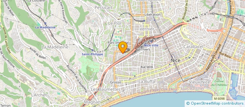 localisation de l'entreprise SOGEBAT 06  NICE