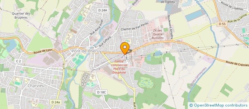 localisation de l'entreprise SOGEBAT  TIGNIEU-JAMEYZIEU