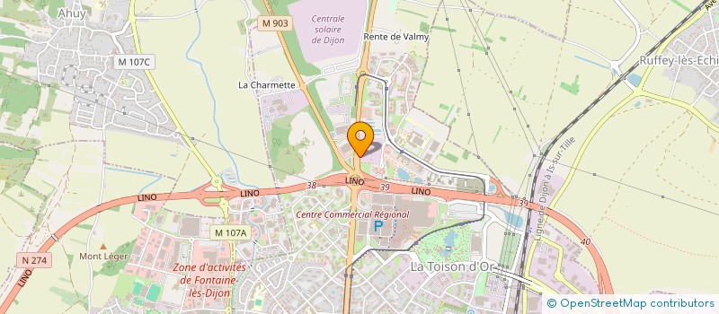 localisation de l'entreprise SOGEBAT à DIJON